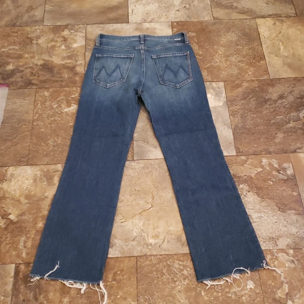 MOTHER 26 2 The Tripper Ankle Fray Jeans Denim Nature Touch Base - Picture 6 of 8